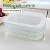 Crisper Box Stackable Design Transparent Food Storage Container with Sealed Lid Fruits Vegetables Meat Snacks Fridge Organization
