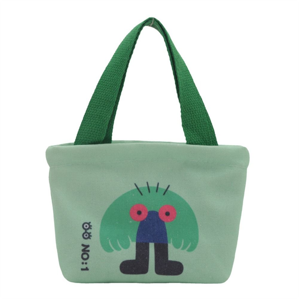 

Мини-холщовая сумка, женская сумка с рисунком, корейский стиль, маленькие сумки, милая сумка для ланча, повседневные сумки-тоут, сумка для закусок