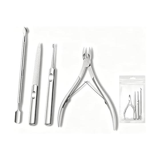 Cuticle Nipper Cuticle Treatment Cuticle Care Nail Care Nail Tool Nipper Nail Clipper with Pusher Self Nail Nail Finger Care Manicure Pedicure