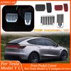 For Tesla Performance Pedal Pads Cover Foot Aluminum Non-Slip Pedals For Model Y L 2026 Model Y Juniper 2025 Model 3/Y 2017-2026
