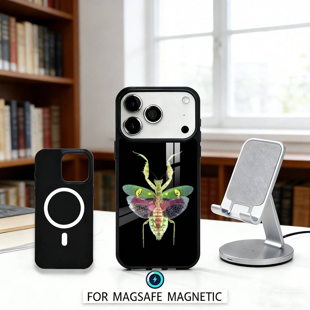 B-Biology B-Bugs And Insects Art Phone Case Magnetic For iPhone17 16 15 14 13 12 Pro Max For Magsafe Wireless Charging Cover
