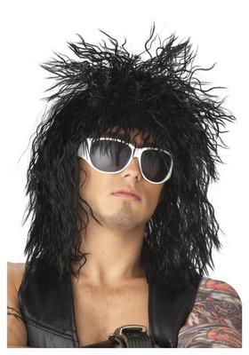 2012 Dude Wig Black [California Costumes] Rockin' -