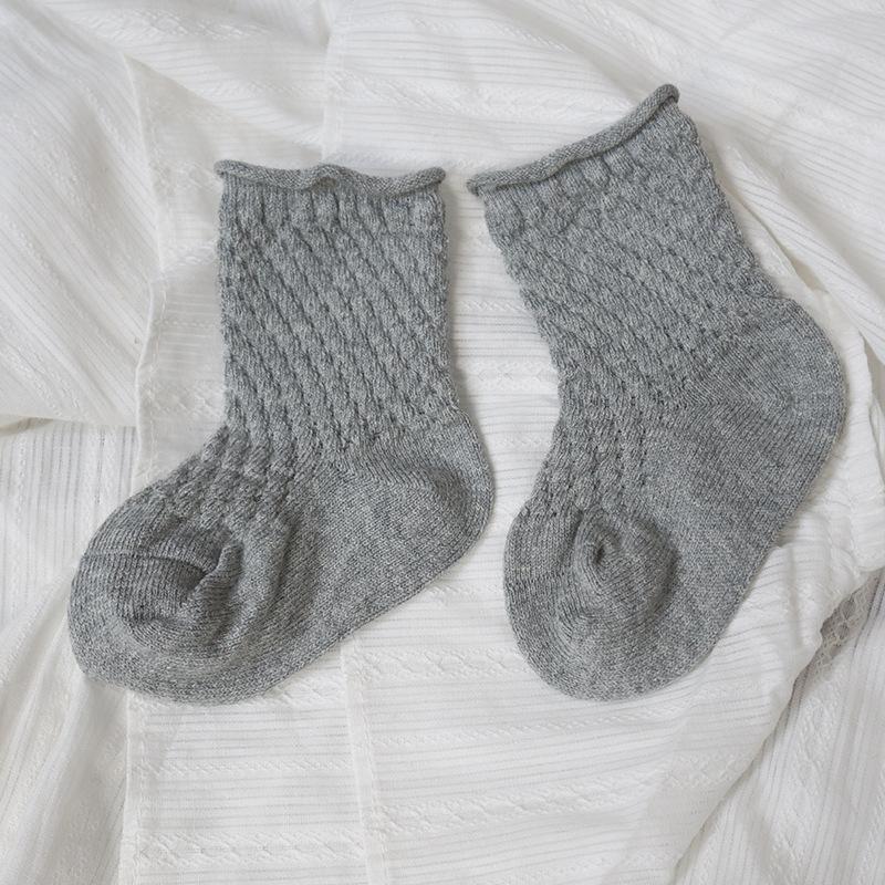 

Ins Детские носки для девочек и мальчиков, носки-полые, осенние, дышащие, детские, карамельного цвета, мягкие, детские чулки, модные, испанские носки 3-5Y