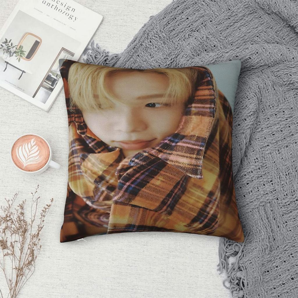 Riize Kpop Idol Boy Group Printed Pillowcase Cushion Cover Pillow Covers Y2K Chair Decor Zipper Multiple Sizes