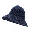 Nomad Sari Floppy Stroh-Sonnenhut – Marineblau