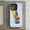 Clmj Cute C-Curious Georges Phone Case for iPhone 17 16e 16 15 14 13 12 11 X XS Air Pro Max Plus Luxury Double-layer Back Cover