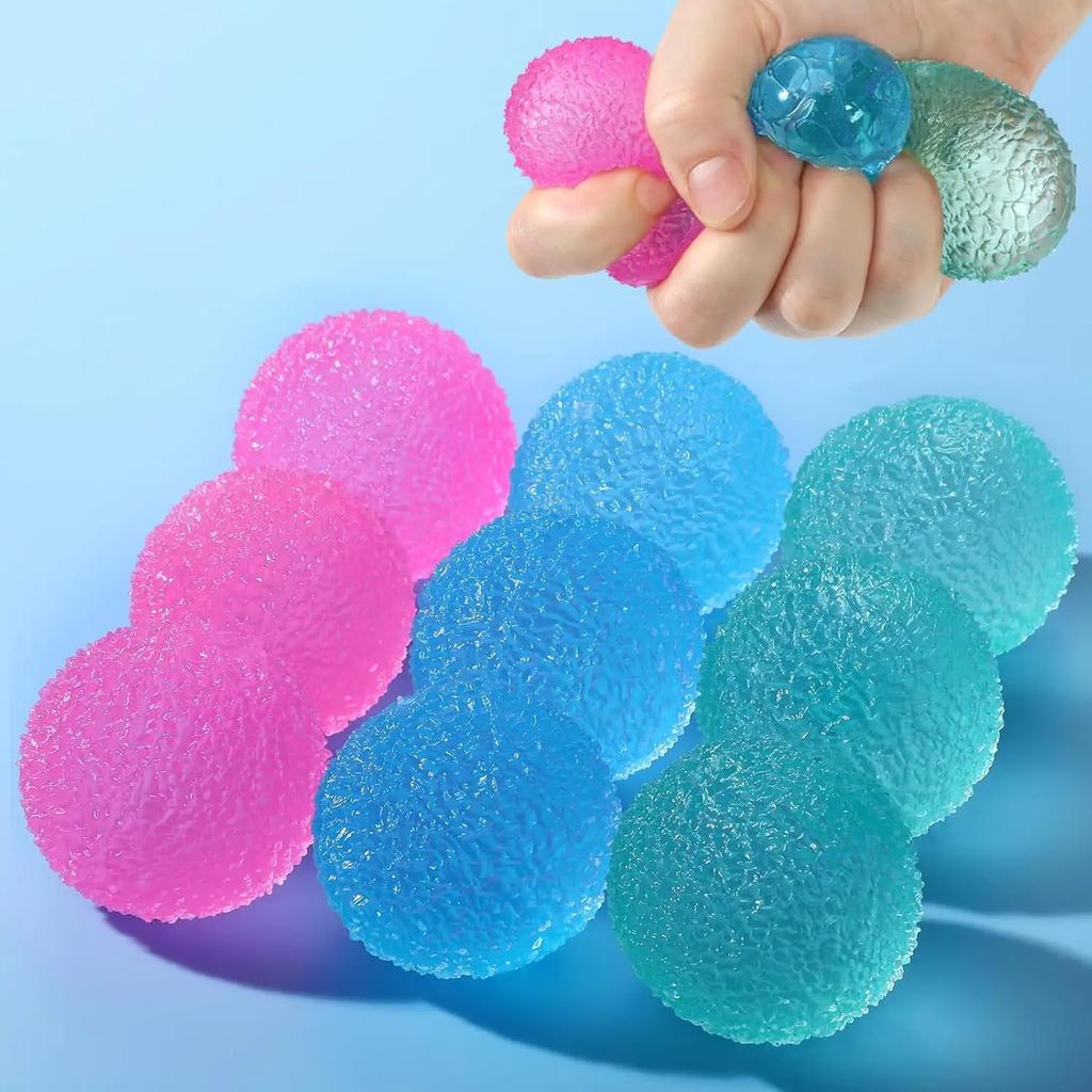 Große Weiche Sensorische Stressbälle Texturierte Memory-Gel Weiche Fidget-Spielzeuge Angstlinderung Knetball für Autismus/ADHS Partygeschenke Geschenk