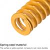 2Pcs Useful 8/10mm OD 3D Printer Die Spring Yellow Mould Die Springs Light Load Compression Springs 3D Printer Electric Part