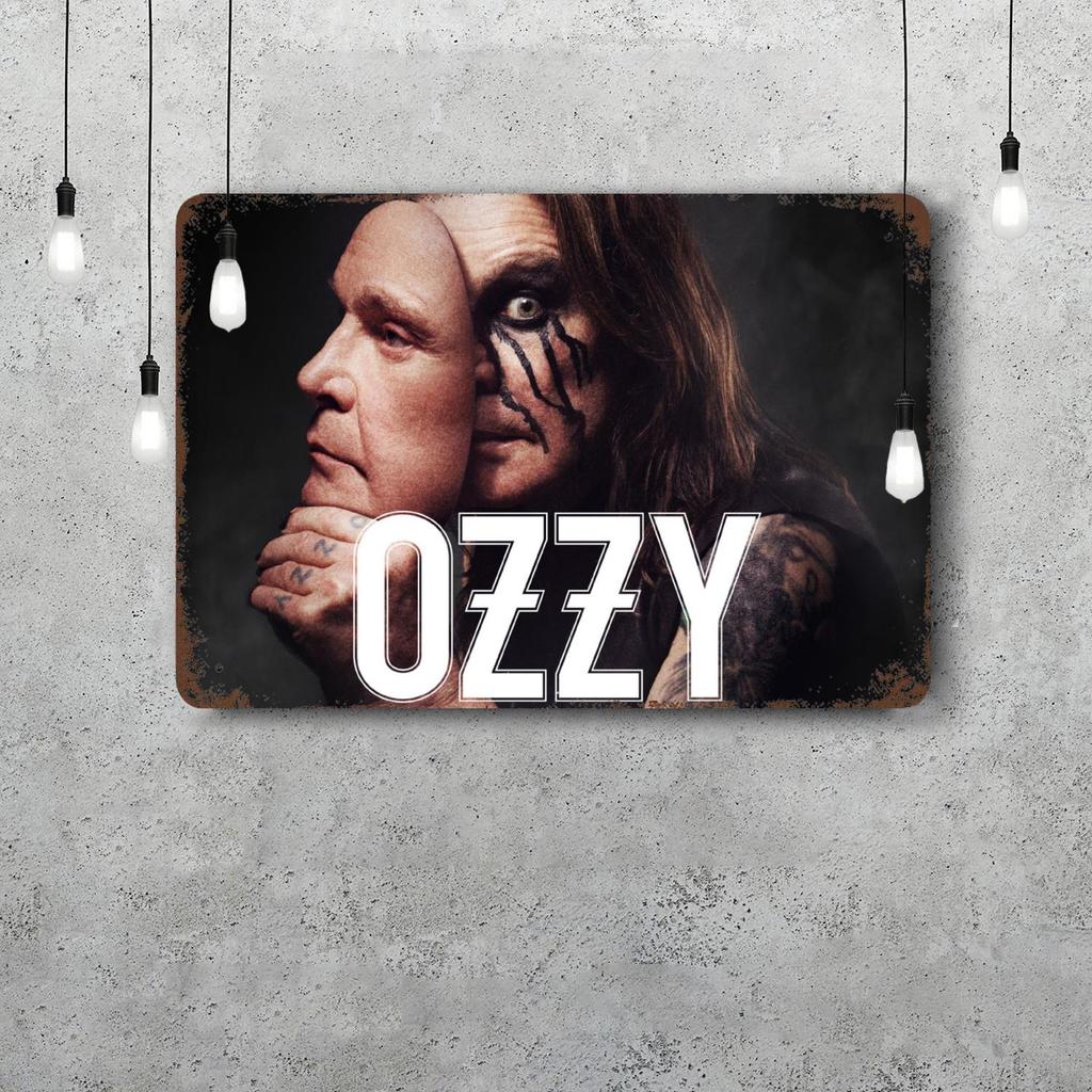 Ozzy osbourne Dekorationsposter Vintage Blechschild Metallschild Dekorative Plakette für Pub Bar Man Cave Club Wanddekoration