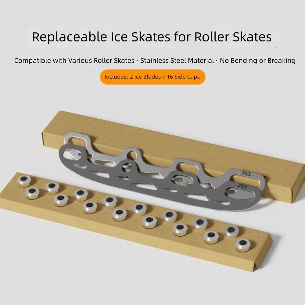 Stainless Steel Figure Skate Blade 253/290MM Skate Shoes Blade Ice Skating Blade  Winter Sports