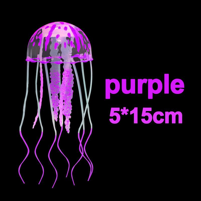 Symulowana Meduza Dekoracja Akwarium, Używana do Dekoracji Krajobrazu Akwarium, Może Emitować Fluorescencję w Nocy, Dom, Realistyczna Dekoracja