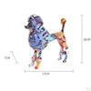 Emulational Figurine Resin Poodle Sculpture Animal Statue Home Ornament Puppy Display Gift Bedroom