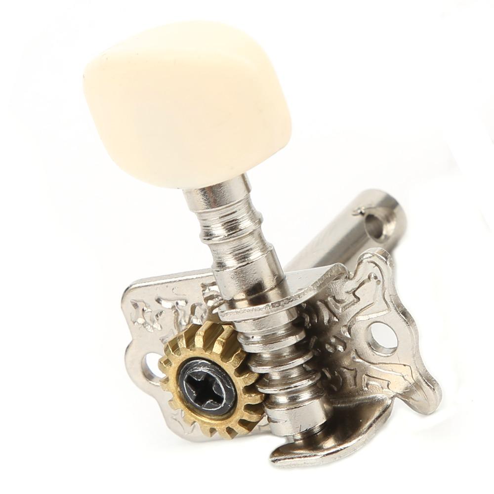 Big Square Head Guitar Machine Heads Silver Folk Instrument Tuning Pegs  For Acoustic Guitar