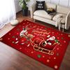 Extra Thick Flannel Christmas Floor Mat, Super Soft Absorbent Rug for Kitchen Bedroom Living Room, Festive Holiday Home Decor