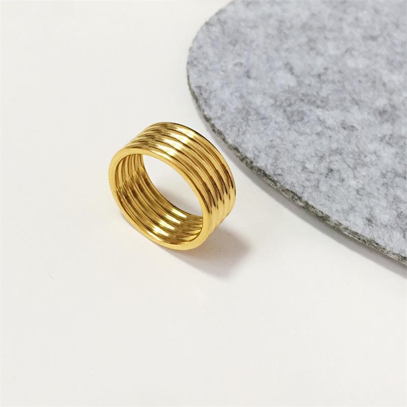 

Chic Minimalist Multi-Ring: Trendy Retro Index Finger Jewelry for Women Size 8 золотий