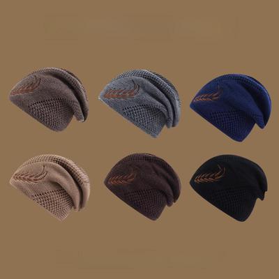 Chapéus de Lã Grossa Tricotados de Inverno para Ciclismo Masculino com Proteção para as Orelhas