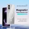 For Samsung Galaxy S25 Edge Case Compatible with MagSafe Anti Scratch Clear TPU PC Phone Back Cover