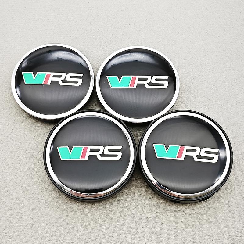 cycr3 4pcs 56mm 60mm Car Wheel Center Hub Cap Rim Cover VRS Logo Emblem Sticker For Skoda Octavia Fabia Kamiq Kapoq Kodiaq Rapid SCALA