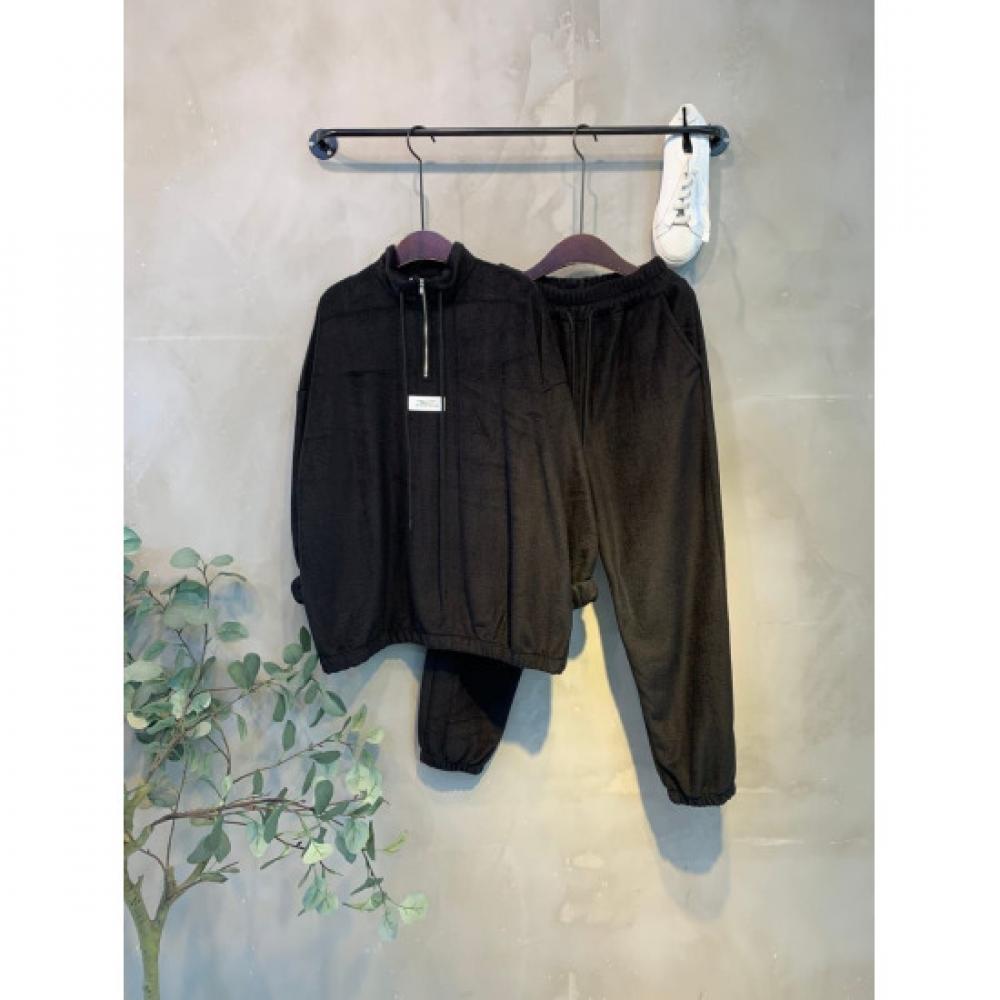 C S In The Room Women Chatty fleeCe Half Zip StrIng SweatShirt pantS Set 3Col