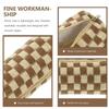  Checkerboard Pencil Case Handheld Bag Large Capacity Organizer Coffee Holder Pouch Polyester Color
