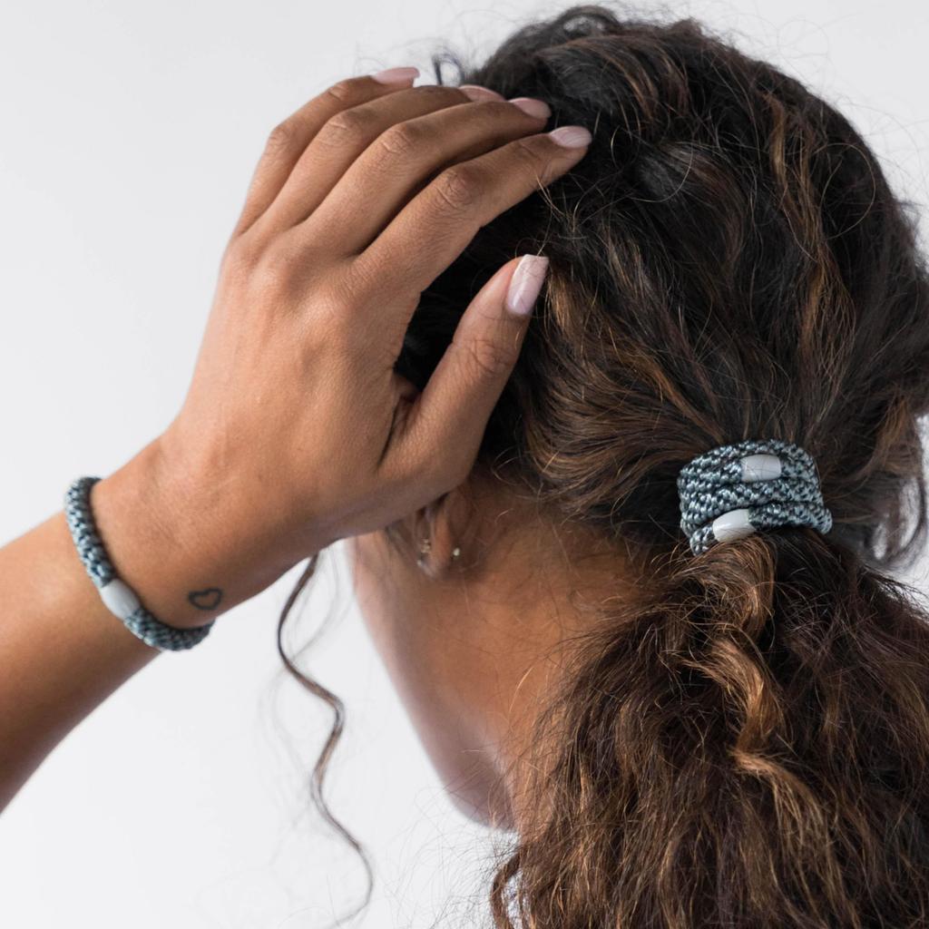 Beige and Pink Hair Ties for Thick Grab and Go Ponytail Sleek Thick Bands with Strong Hold and Design Erickson Hair, Holders, 8-Pack, Wrinkle-Free