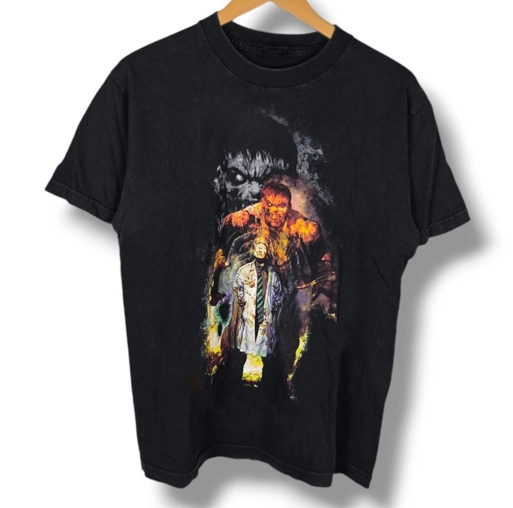 2000-е Marvel Mad Engine Comics Халк Брюс Бэннер Зомби Футболка Репринт Унисекс Футболка XXL