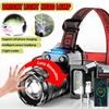 LED Intelligent Sensing Headlight Head Mounted Strong Light Flashlight Outdoor Work Light Electric Display Fishing Light