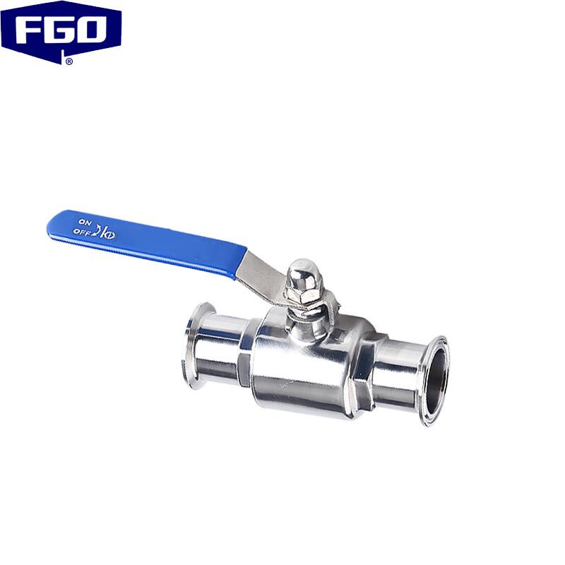FGO Sanitary Quick-Install 304 Stainless Steel Light Duty Ball Valve