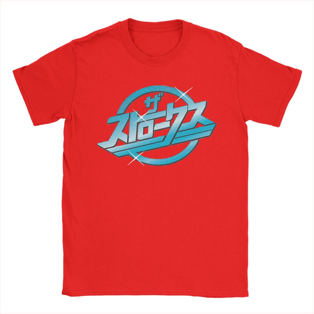 The Strokes Band T Shirts for Men Pure Cotton Funny TShirts Round Neck Tees Short Sleeve Clothing Printing