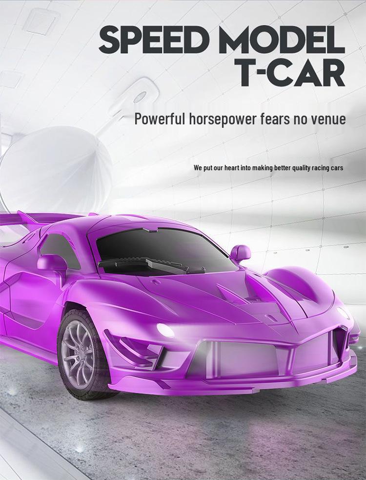 Rechargeable Pink Princess Remote Control Drifting Sports Car Toy