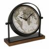 Flavia Table Clock 20Cm Vintage With World Map