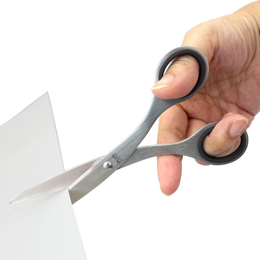 PLUS Schere Edelstahlschere Klingenlänge 69mm BK Schwarz NO.165 34-725