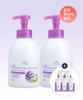 2 X 750ml Lavender Foam Body Wash + 5 X 7ml Body Wash
