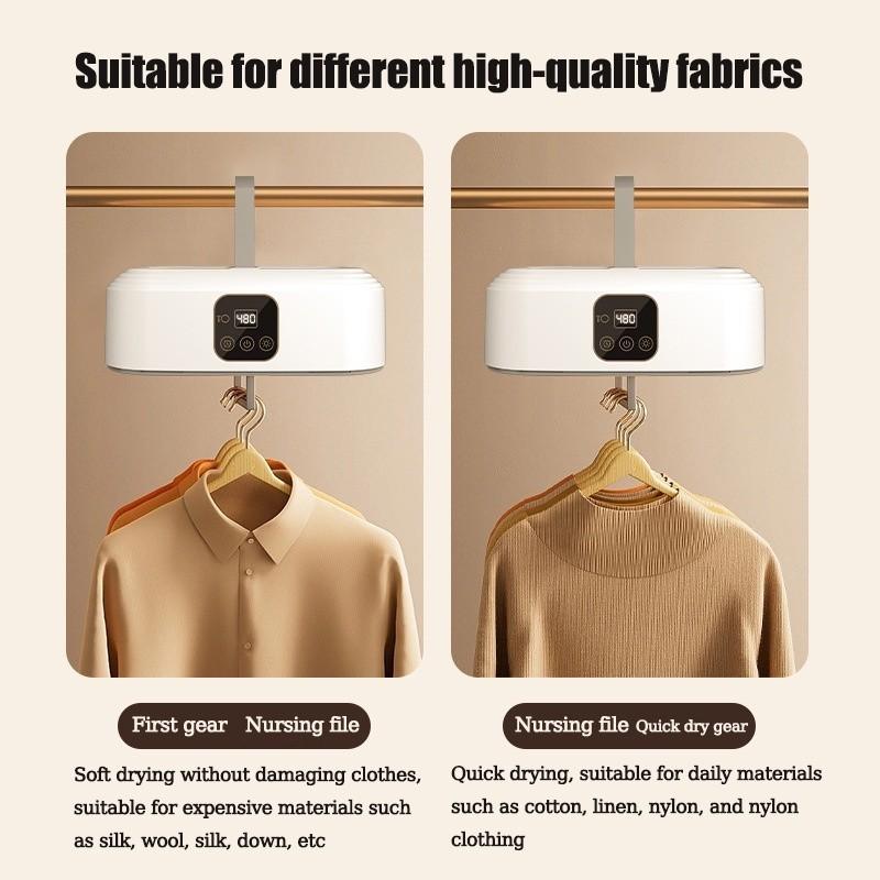 600W Household Electric Clothes Dryer Portable Wardrobe Drying Machine Foldable Quick Heating Equipment