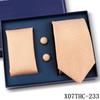 Tie Square Cufflinks 3-Piece Suit Retro Striped Hand Tie High-End Gift Box Set