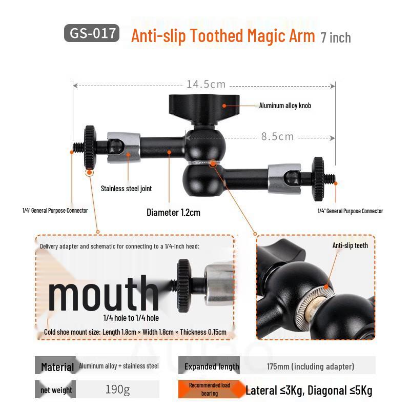 TEXIAN Universal Magic Arm Clamp