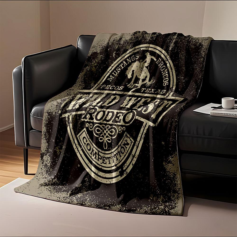 Wild West Rodeo Blanket for all seasons blanket lunch break throw gift