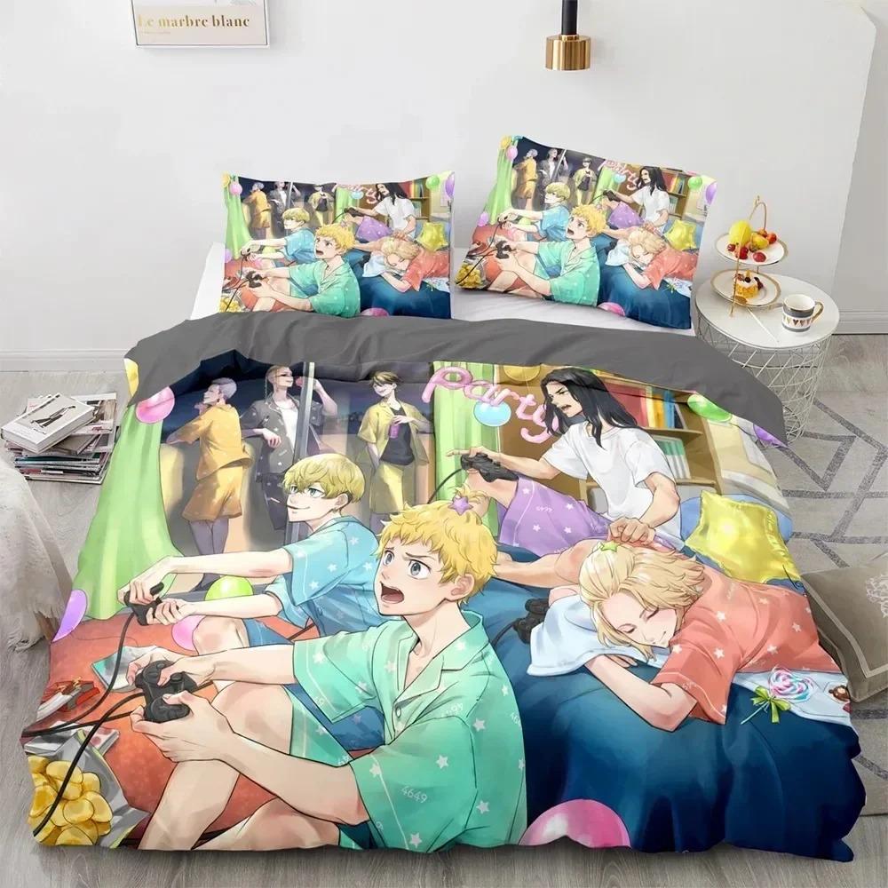 Comforter 3D Printed Anime Tokyo Avengers Manjiro Sano Bedding Set Boys Girls Twin Queen Size Bed Kids Adult