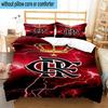 3pcs CR Flamengo Printed Bedding Set Duvet Cover Closure Includes 1 Duvet Cover & 2 Pillowcases Bedding Sets Home Decor Gifts