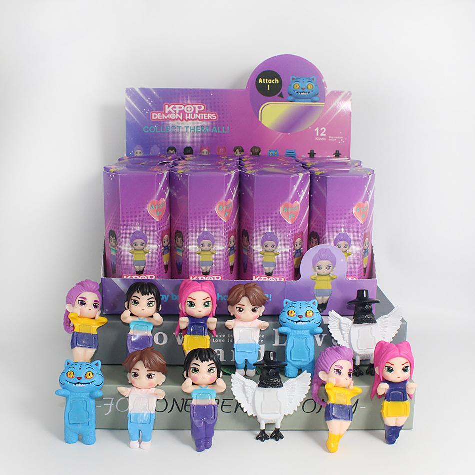 @ Kpop Demon Hunters Figure Series Blind Box Derpys Tiger Rumi Mira Zoey Sussy Figurine Toy Mini Decor Model Toy For Fans Gift_%