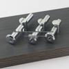 Baby Bed/Cabinet Hardware Set: Large Flat Head Hex Socket Screws, Cross Hole Nuts, Hammer Head Slotted Nuts