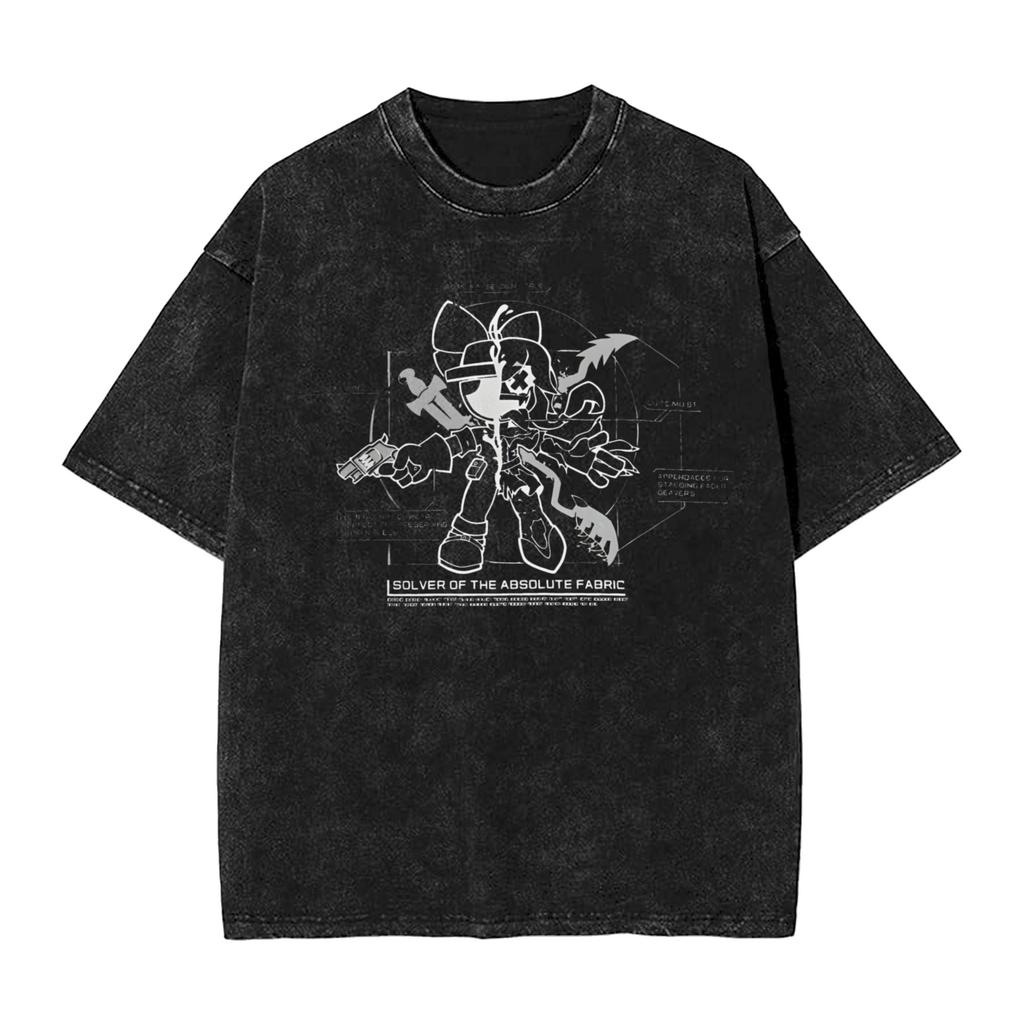 Murder Drones Anime T Shirts Hip Hop Washed Short Sleeve Street TShirt Fashion Men Women Tops Streetwear Printed Tee Shirt