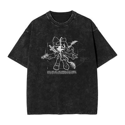Murder Drones Anime T Shirts Hip Hop Washed Short Sleeve Street T-Shirt  Fashion Men Women Tops Streetwear Printed Tee Shirt