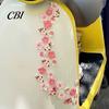 Flexible Texture Car Sticker Peach Blossom Sticker, Resin Flower Decal for Auto Motorcycle, Heat Resistant Moisture Proof Waterproof Adhesive