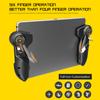 1 Pair Of Portable Lightweight Metal Gaming  Trigger 6 Finger Quick Sensitive Game Controller Tablet