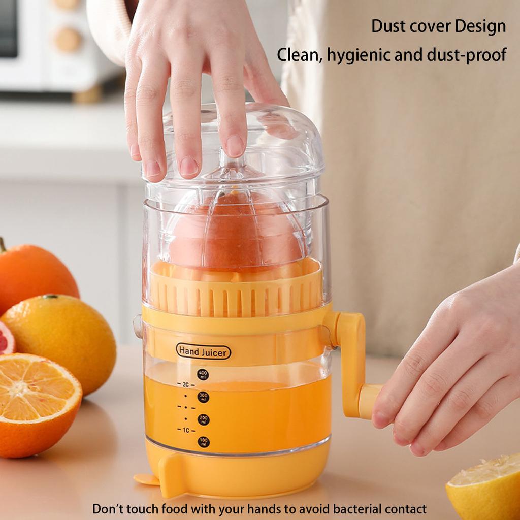 Hand Operated Citrus Squeezer with Ergonomic Handle Handheld Juicer for Home Use and Outdoor Picnics Kitchen Accessory