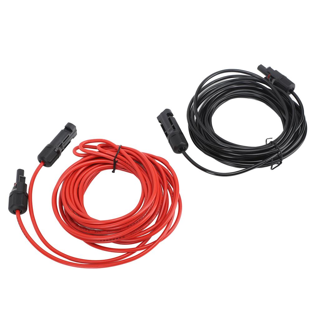 6m Solarkabel Solarverlängerungskabel 2,5mm2 12AWG Photovoltaikkabel für Zuhause Geschäft Wohnmobil Rot