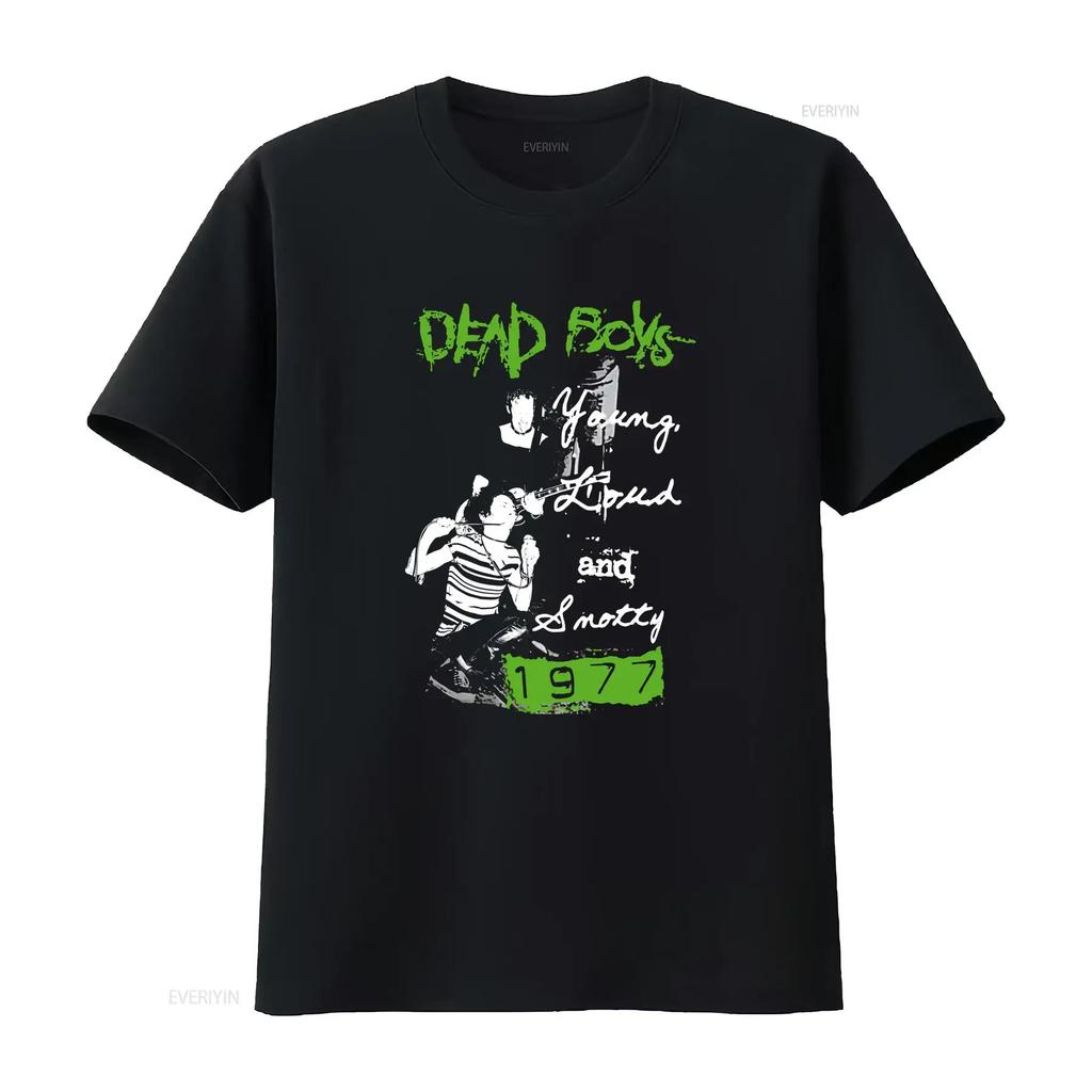 Dead Boys 1977 T Shirt vintage Washed Casual Stylish fashion Stretched Breathable Slightly designer clothes Comfortable graphic