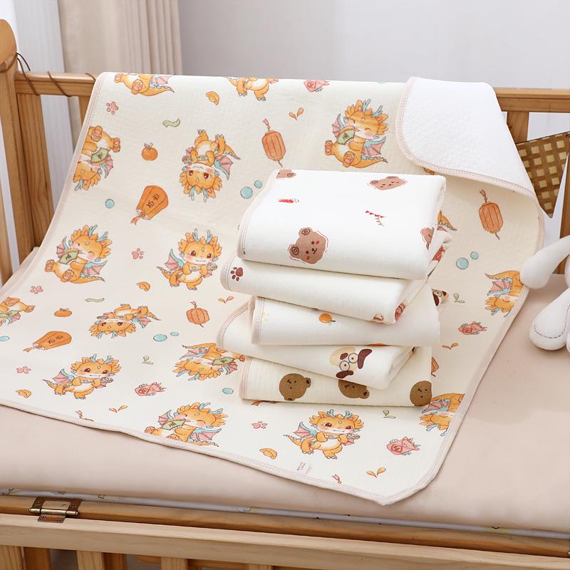 Waterproof & Washable Incontinence Bed Pad: Pure Cotton, Breathable, for Babies, Elderly, and Menstrual Use