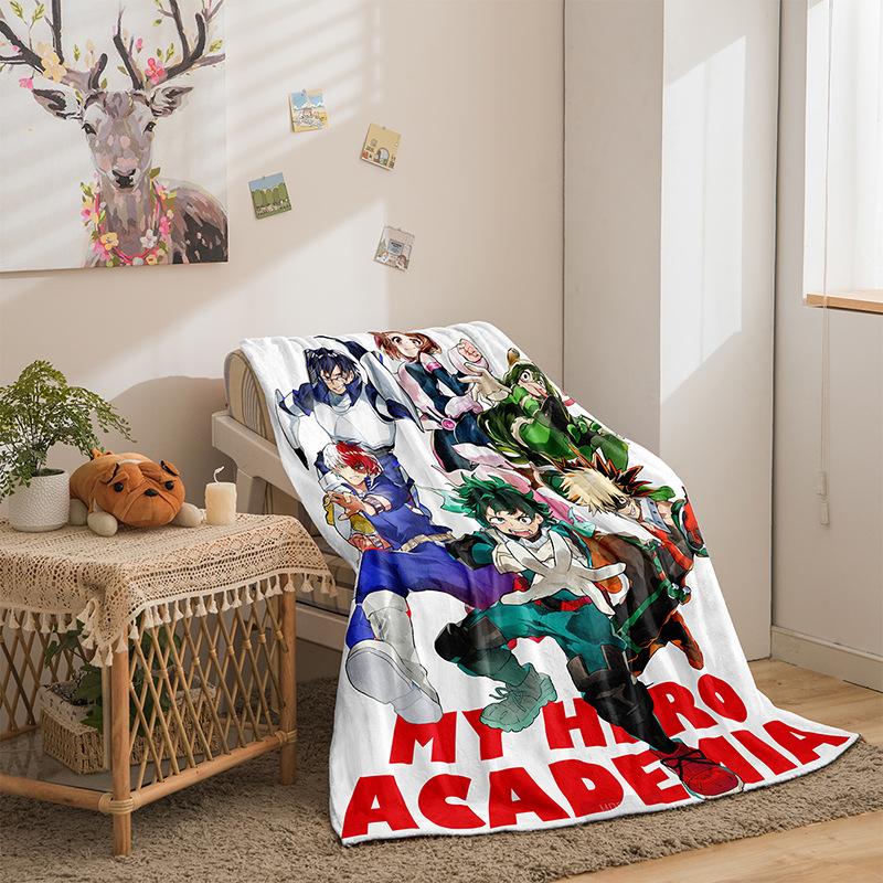Cartoon Hero Academy Series Double Sided Flannel 3D Digital Printing Blanket Blanket
